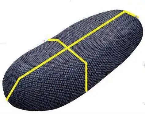 3d Black Motorcycle Scooter Net Seat Cover Breathable Protector S M L Mesh Protector Insulation Cushion Motorcycle Cushion Cover