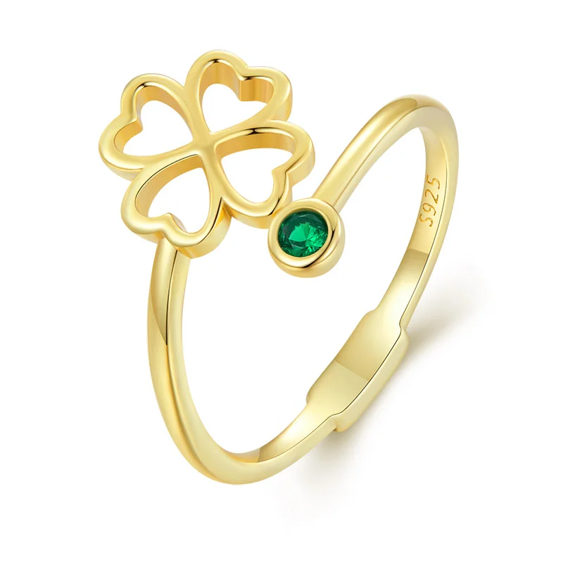 Jiang Yuan Fine Authentic 925 Sterling Silver CZ Design Rings Flower Zircon Sparkling Rings for Women Fine Jewelry Anniversary