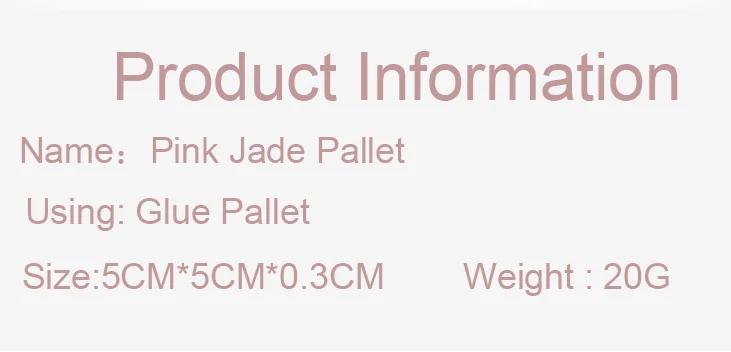 Eyelash Extension Round Jade Stone Wholesale Eyelash Pink Glue Holder Jade Stone For Eyelash Extension