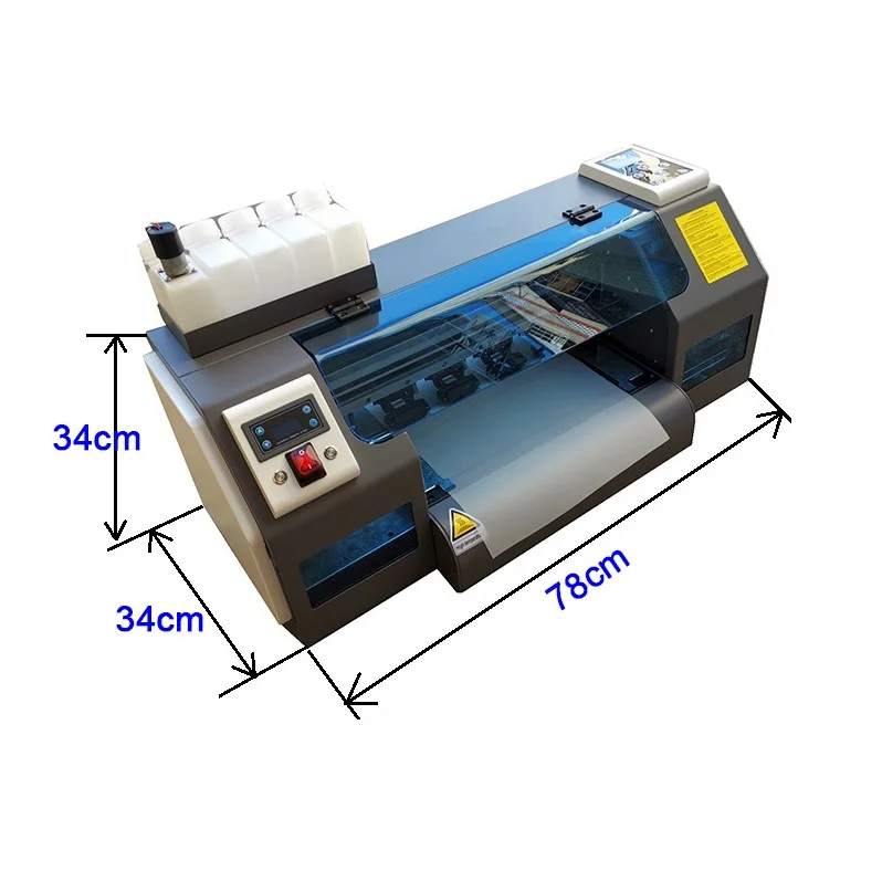 Small Business Digital Textile Printing Machine A3+ Dtf Printer with Dual XP600 Print Head L3119 for T-shirts Printing