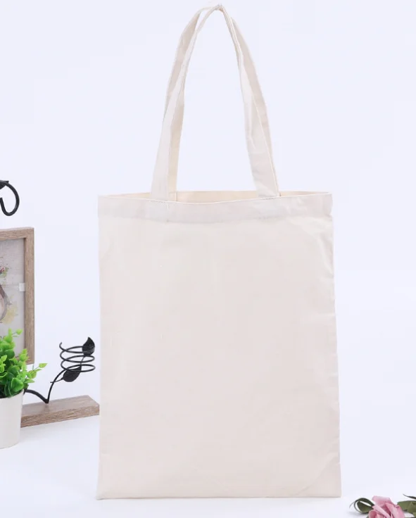 
Custom printed recycle plain organic cotton canvas tote bag bulk large reusable canvas cotton shopping bag with logo 
