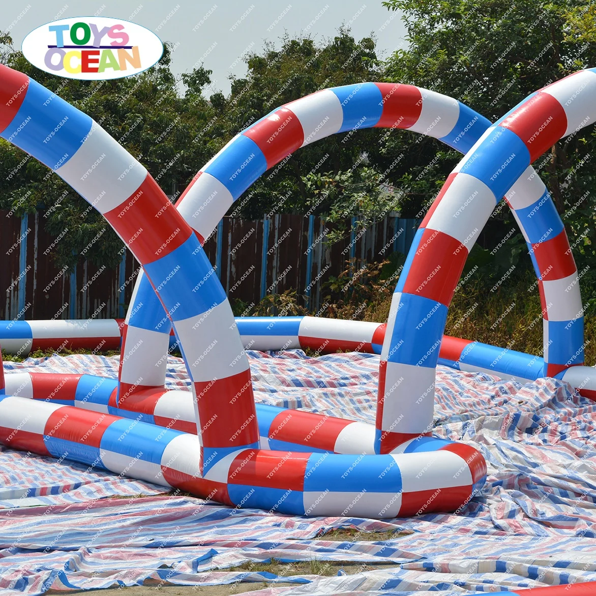 Inflatable Racking Track  Inflatable Race Track Go Kart Racing