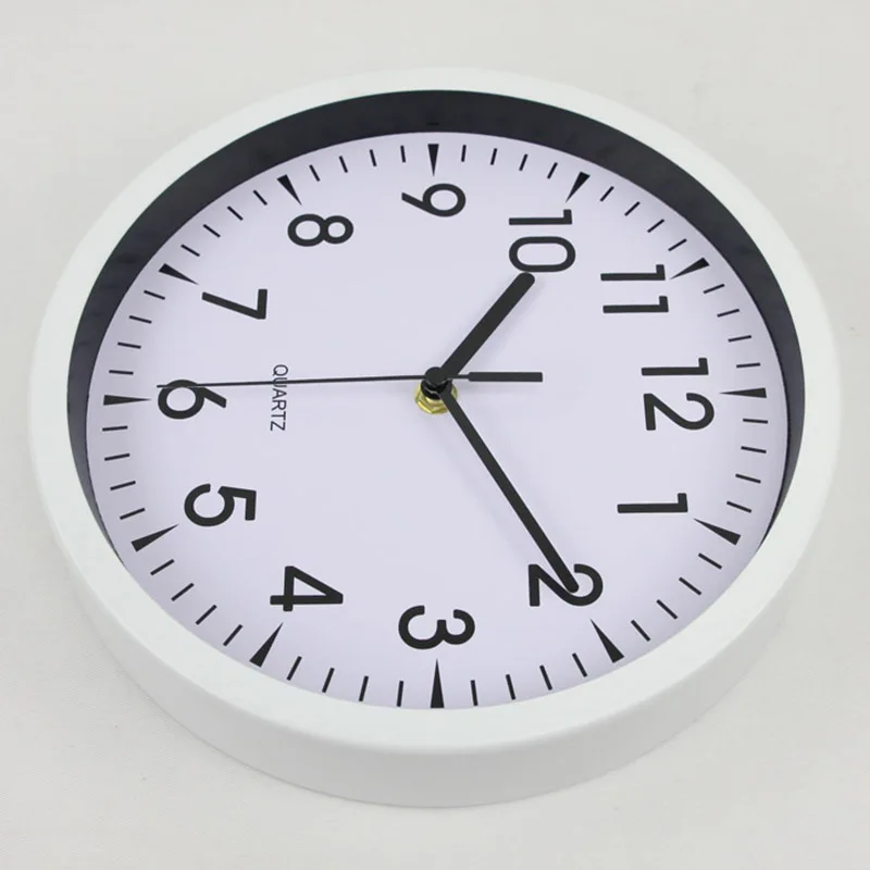 12 inch simple office design round plastic decorative bulk wall clock