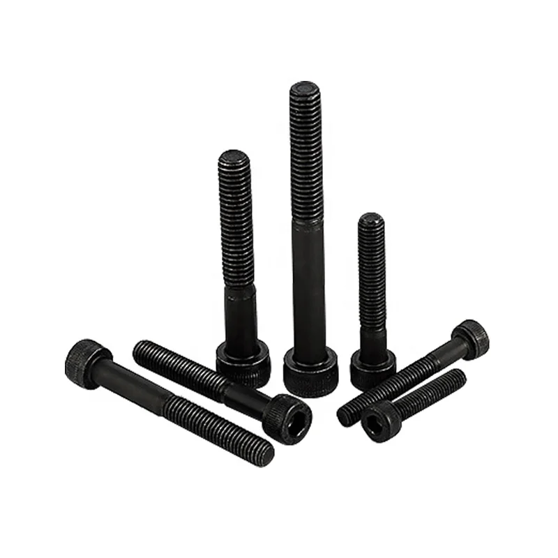 Plain Carbon Steel 12.9 Strength M6 Inner Hexagon Bolt Hexagonal Socket Head Bolt Hexagon Socket Bolt