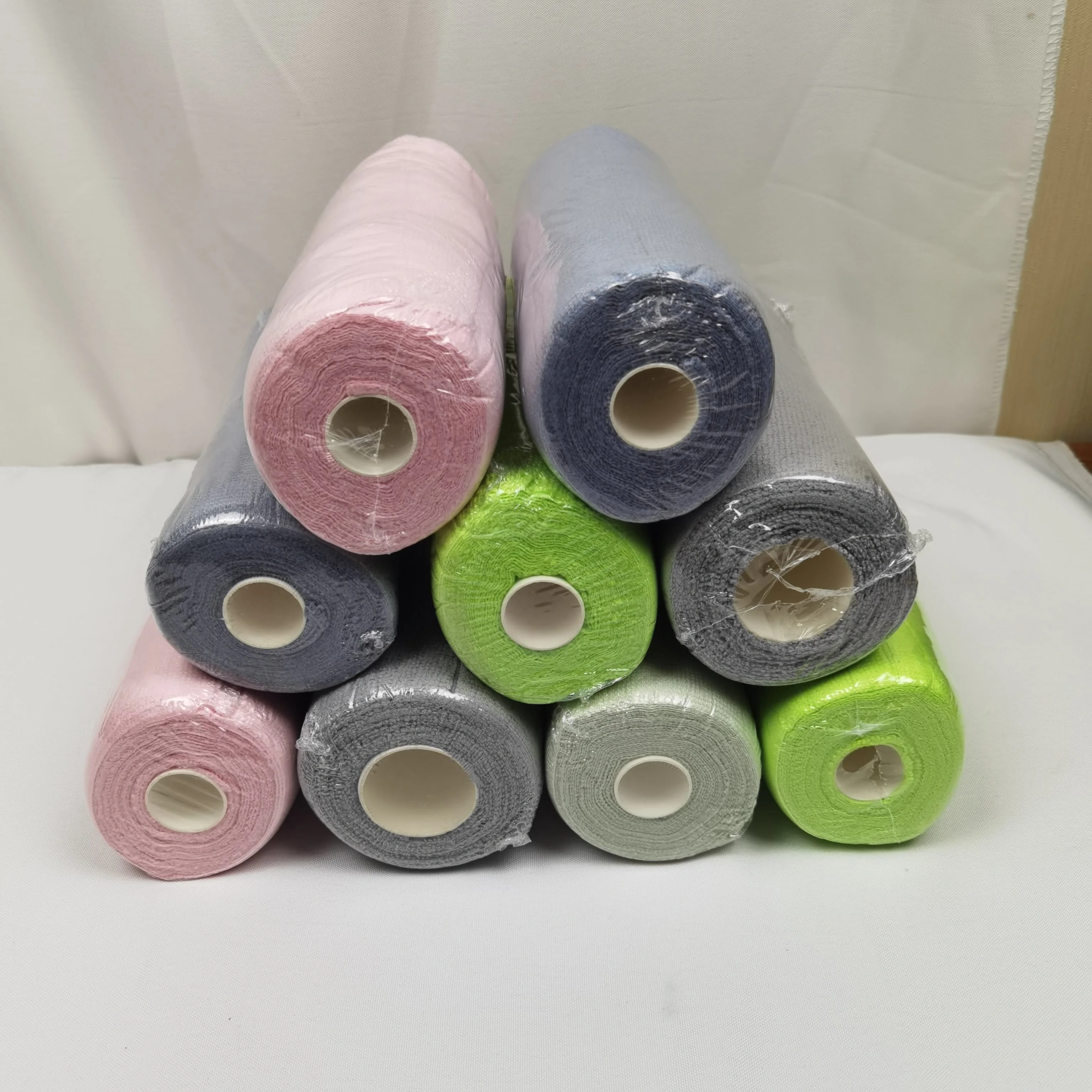 Strong Absorption Quick Dry Microfiber Cleaning Cloths Roll Disposable Cleaning Rags Reusable Towel Microfiber Towel Roll
