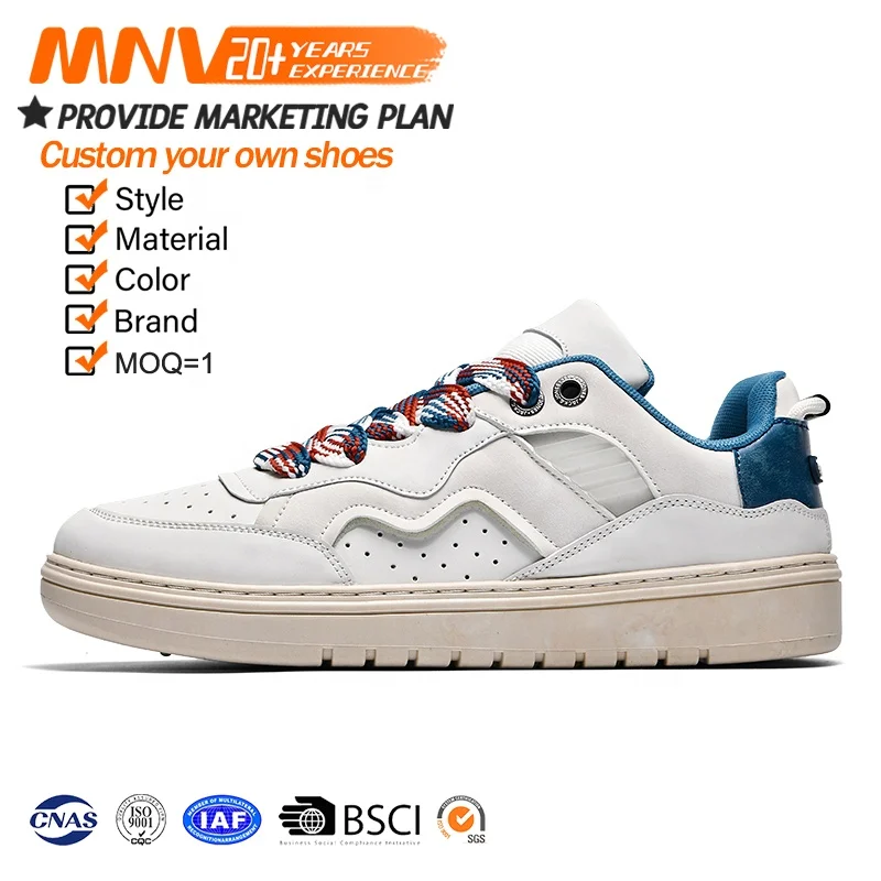 Wholesale High Quity Fashion Custom Low Sneaker OEM ODM Genuine Leather Skateboard Shoes