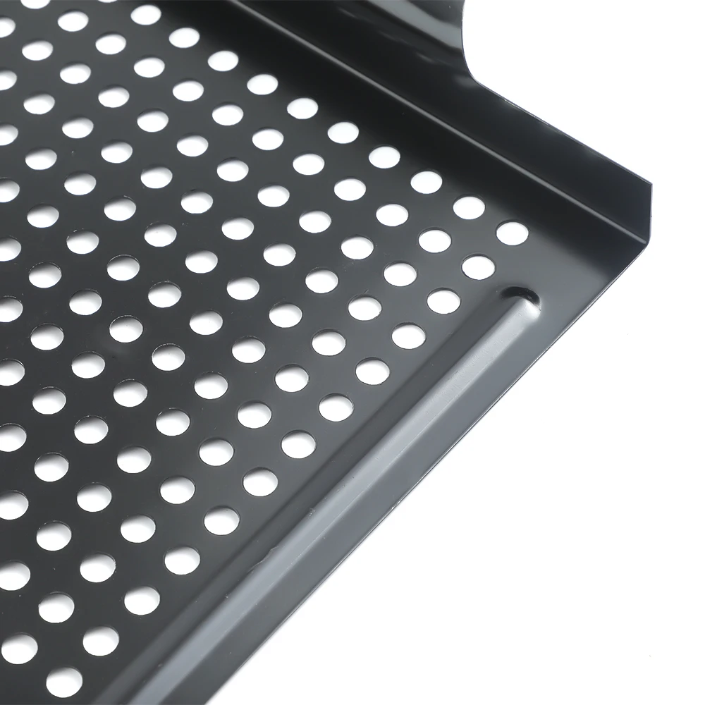 Nonstick Barbecue Grill Topper Outdoor Grill Baskets Stainless Steel BBQ Grill Pan with Perforated Bottom For Cookware Meat