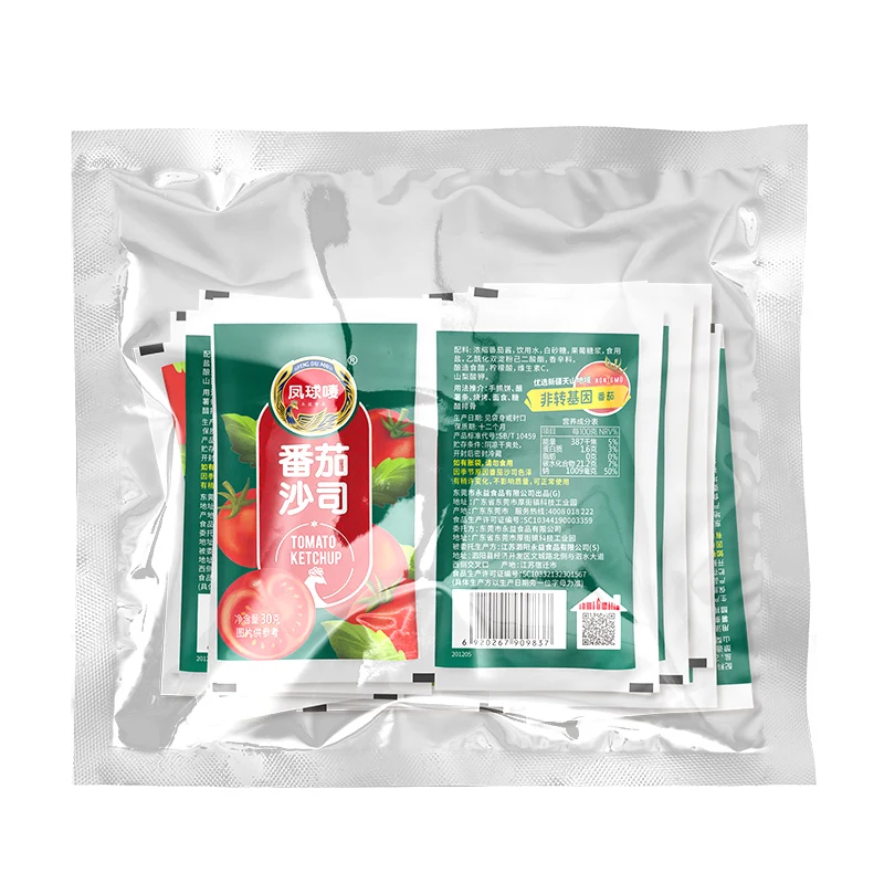 High Quality 30g sachet Tomato Ketchup wholesale in sachet bags