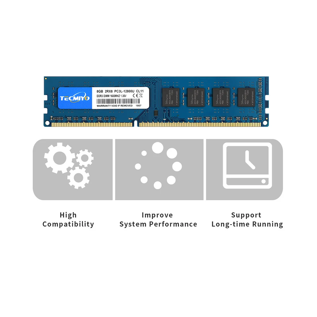  Низкая цена DDR3L 8 Гб оперативной памяти PC3L 12800U 1600 МГц unberffered для рабочего стола оперативная память