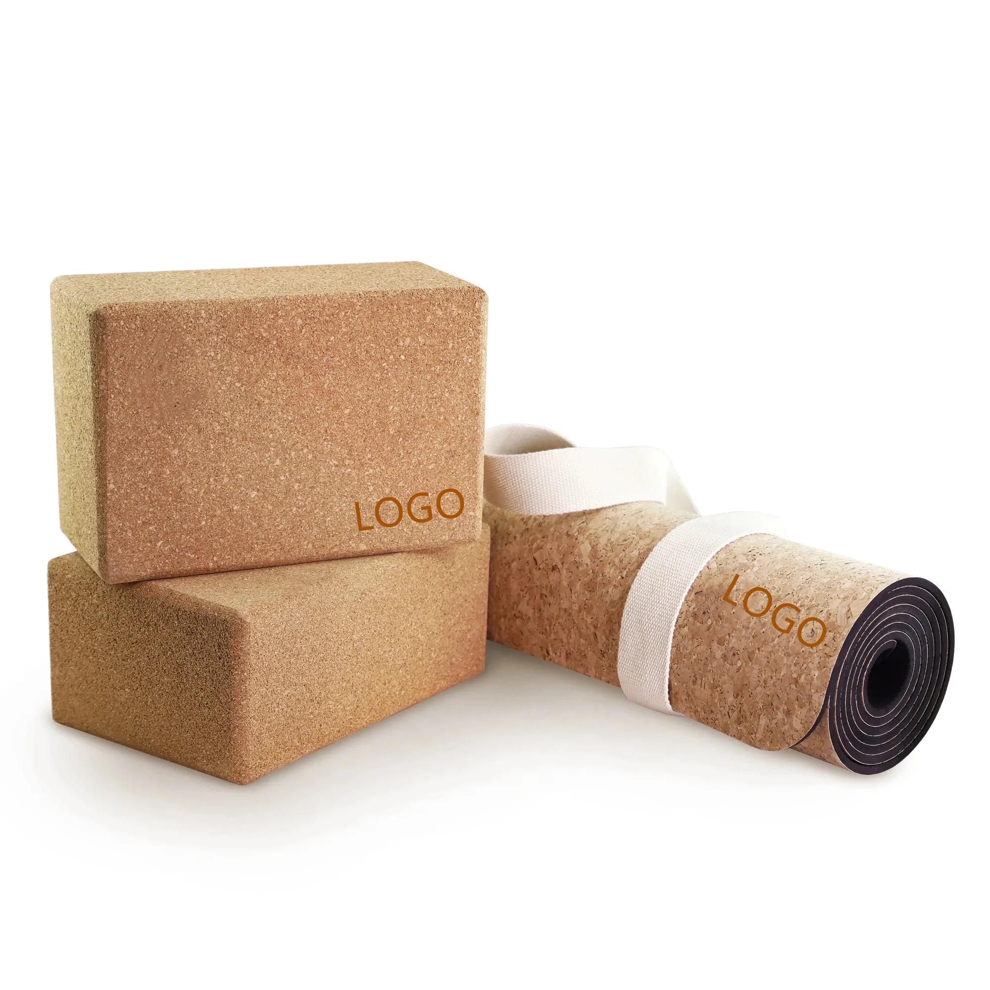 
Wholesale Eco-Friendly Yoga Blocks Natrual Cork Custom Yoga Block Cork Yoga Block 