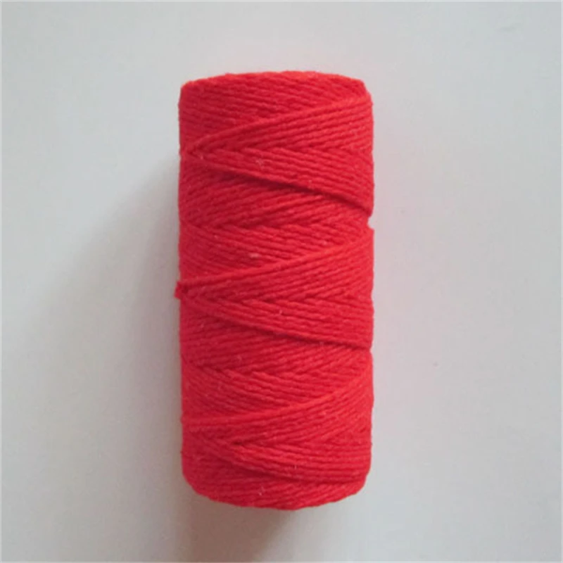 2mm colored macrame cord gold silk cotton rope Christmas gift wrapping decoration rope tag rope