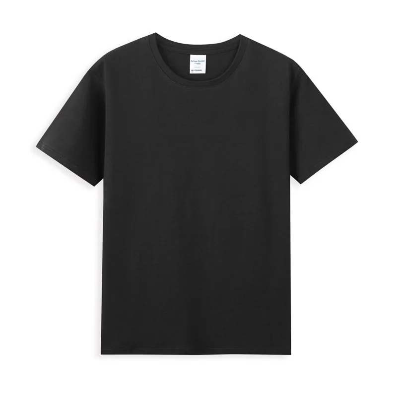 Short sleeve T-shirt custom 40 double yarn base cotton T-shirt summer new crewneck shirt