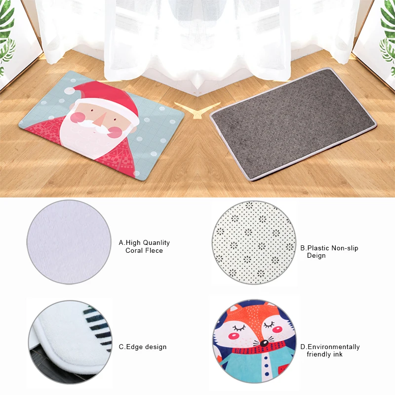 Pug Corgi Sloth Entrance Door Mat Animal Cat Farmhouse Mouse Dinosaur Rug Rabbit Kangaroo Whale Dog Lovers Gifts 40X 60 Flannel