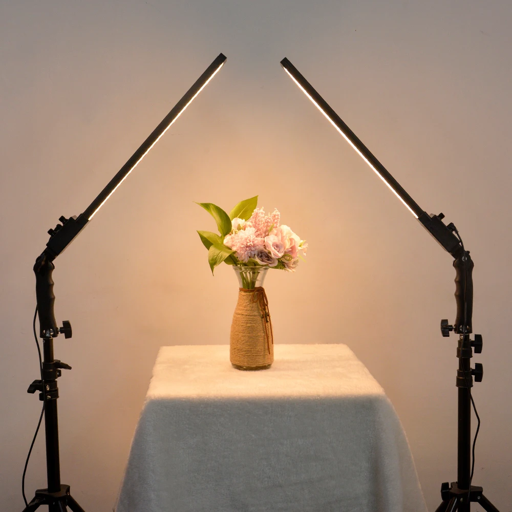 led flash light video photographic lighting panel for studio with phone stand