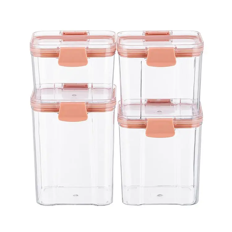 Technology Production Airtight White Canister Food Jar Kitchen Storage Containers