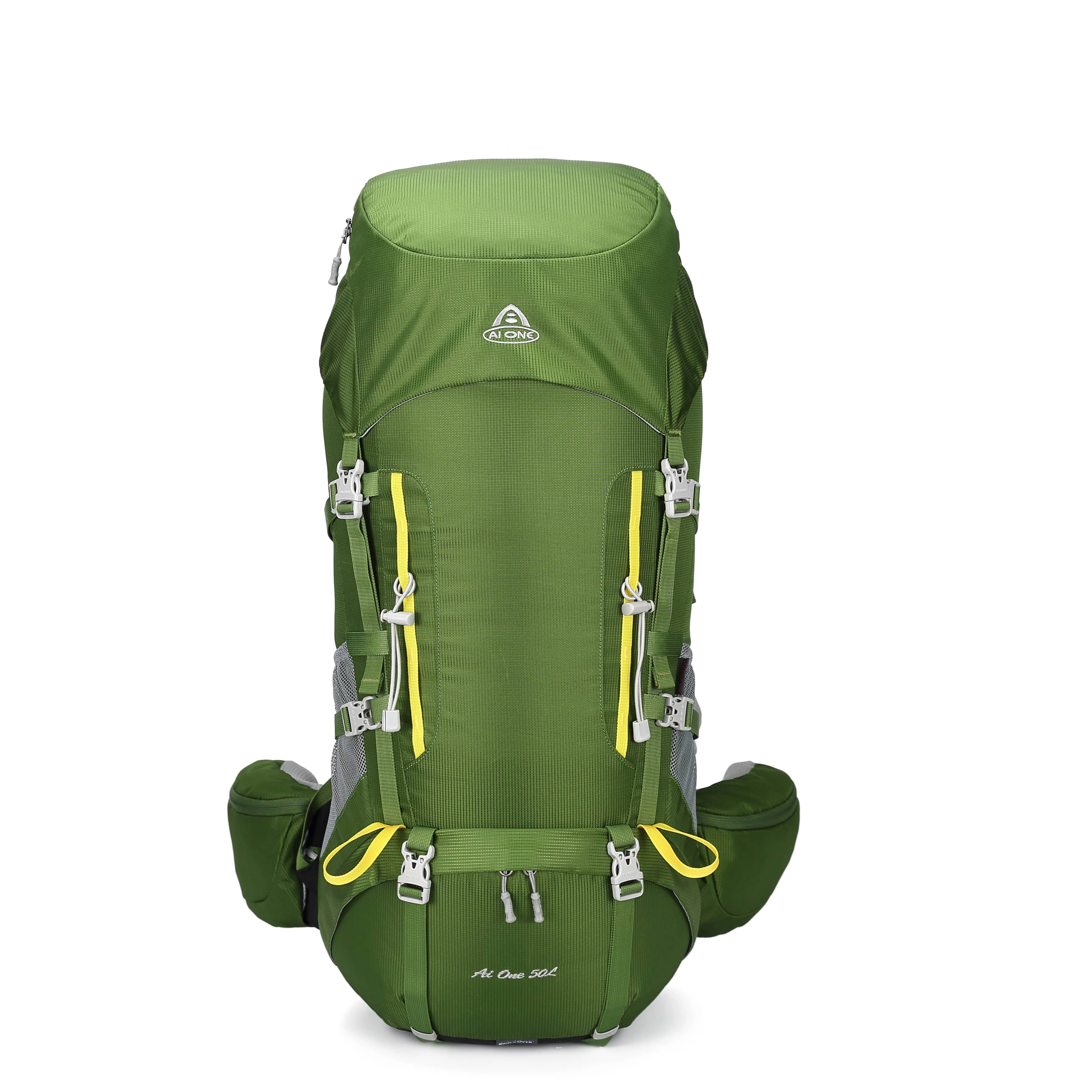 Aione 50L Hiking Backpack, Water Resistant Lightweight Outdoor Sport Daypack Travel Bag for Camping Climbing Touring