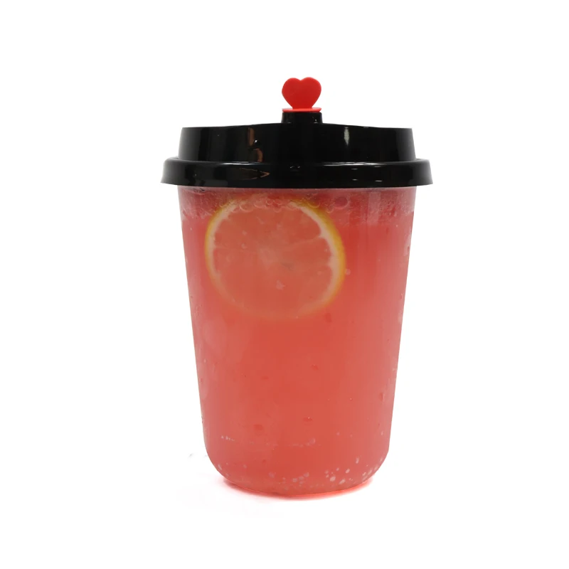 
 Food Grade Transparent Disposable U Shape Plastic PP Boba Tea Cup for Sundae Ice Cream and Milk Shake  