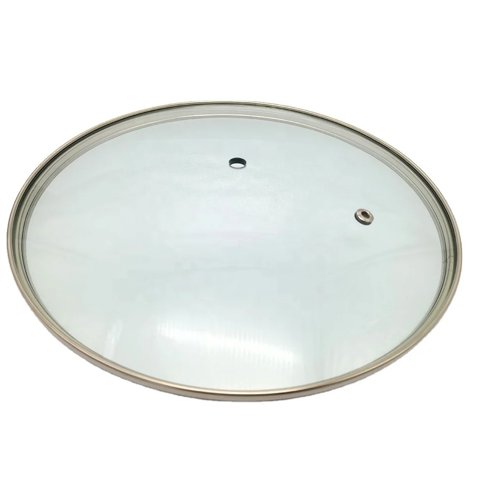 Factory wholesale 24cm  4mm glass G type  tempered glass lid universal glass lid for pot cookware