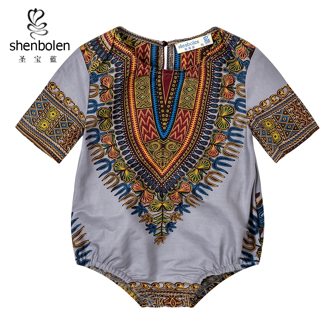 2021 High quality new design custom baby onesie, stylish african clothing unisex 100% cotton onesie