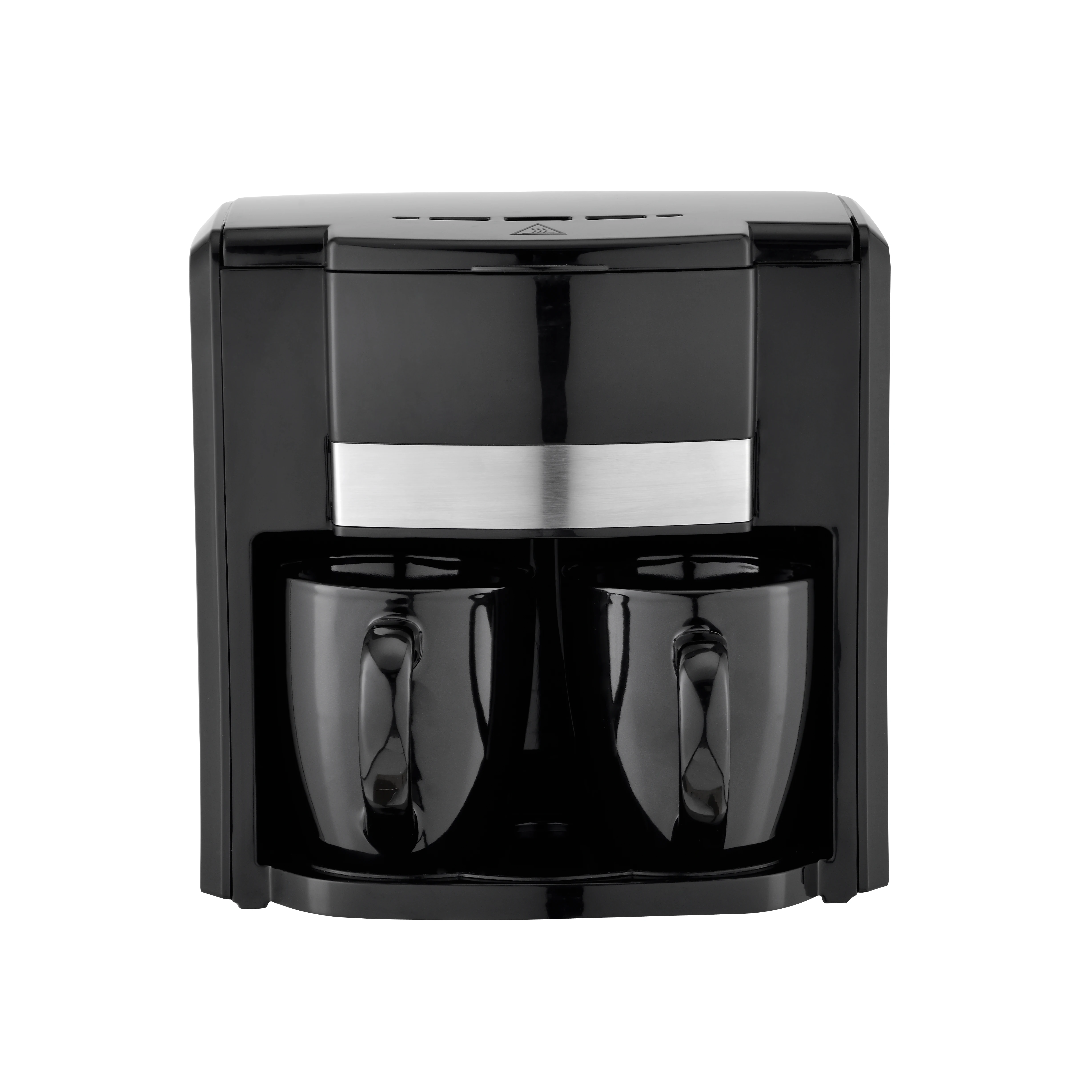 Two cups Small coffee maker coffee machine with porcelain cups