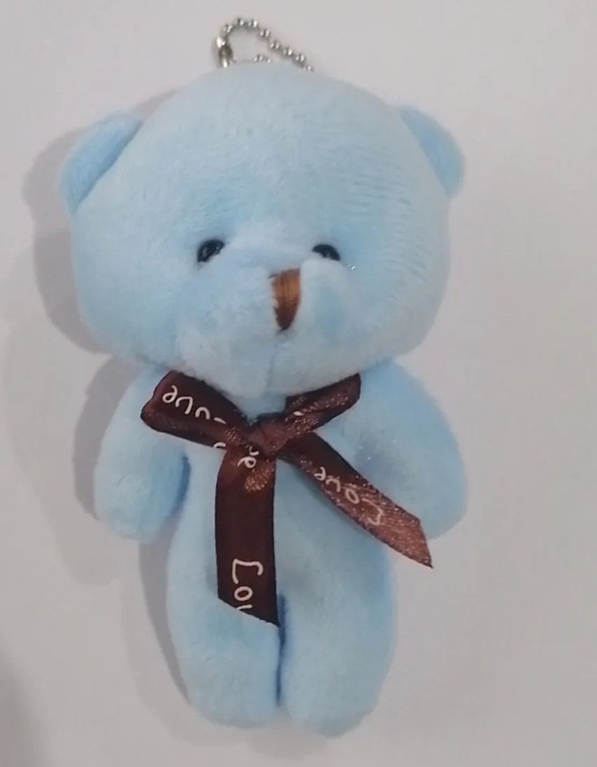 Cheap new mini stuffed plush keychain teddy bear toy custom soft doll stock
