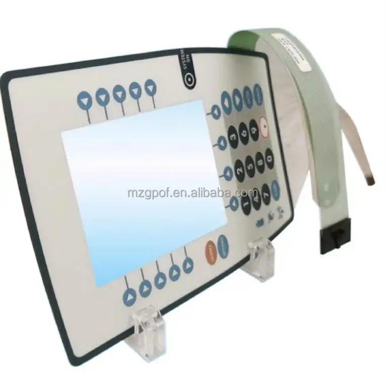 Customized Membrane Switch Button With Led embossed button film keyboard backlight film switch with Led film switch