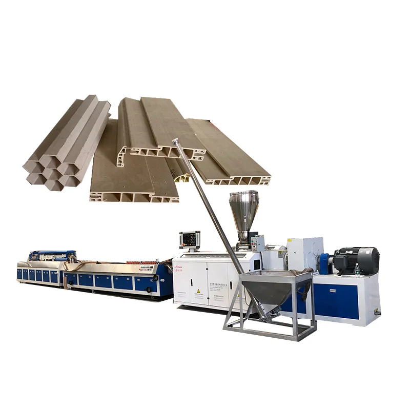 Plastic Cable Protection Cover UPVC Profile Extrusion Machine / upvc window making machine