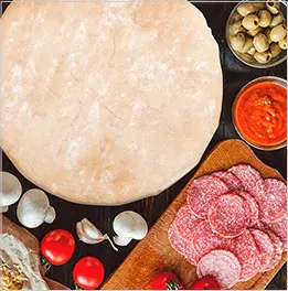 Promotion 100% Made In Italy Wheat pizza crust supplier Base Pizza Press Dough Flat Pita Bread