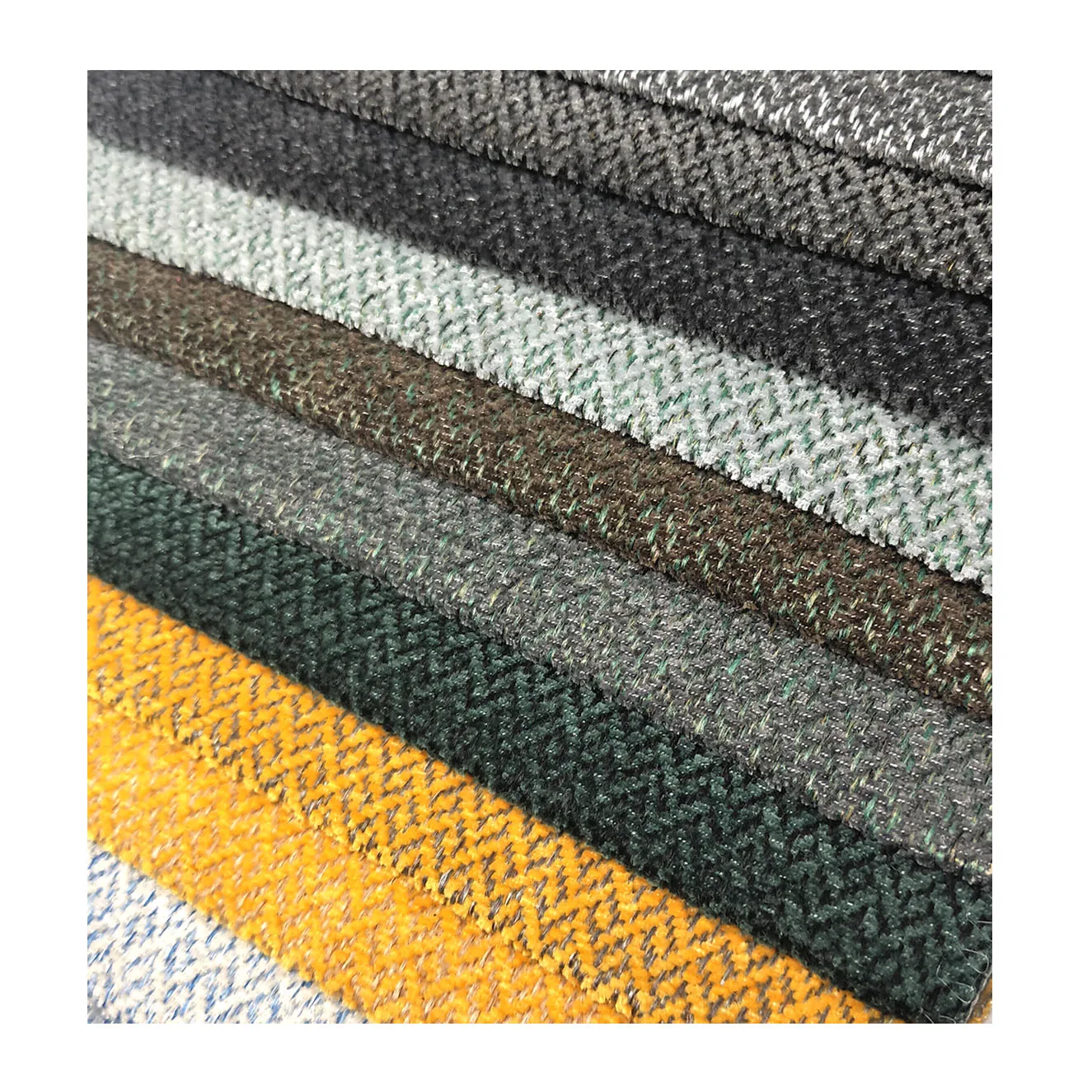 Zhejiang factory geometric design polyester microfiber fabric chenille upholstery fabric velvet chair couch sofa fabric by roll