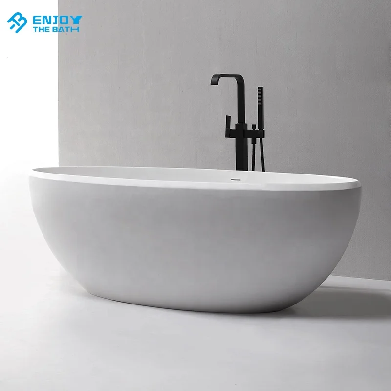Artificial solid surface freestanding bathtub bathroom tubs and sinks