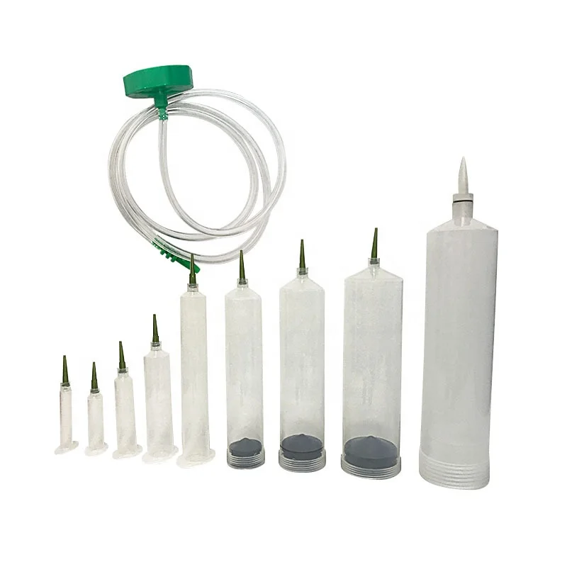 Thickening type dispensing large capacity 100CC plastic syringe dispensing syringe