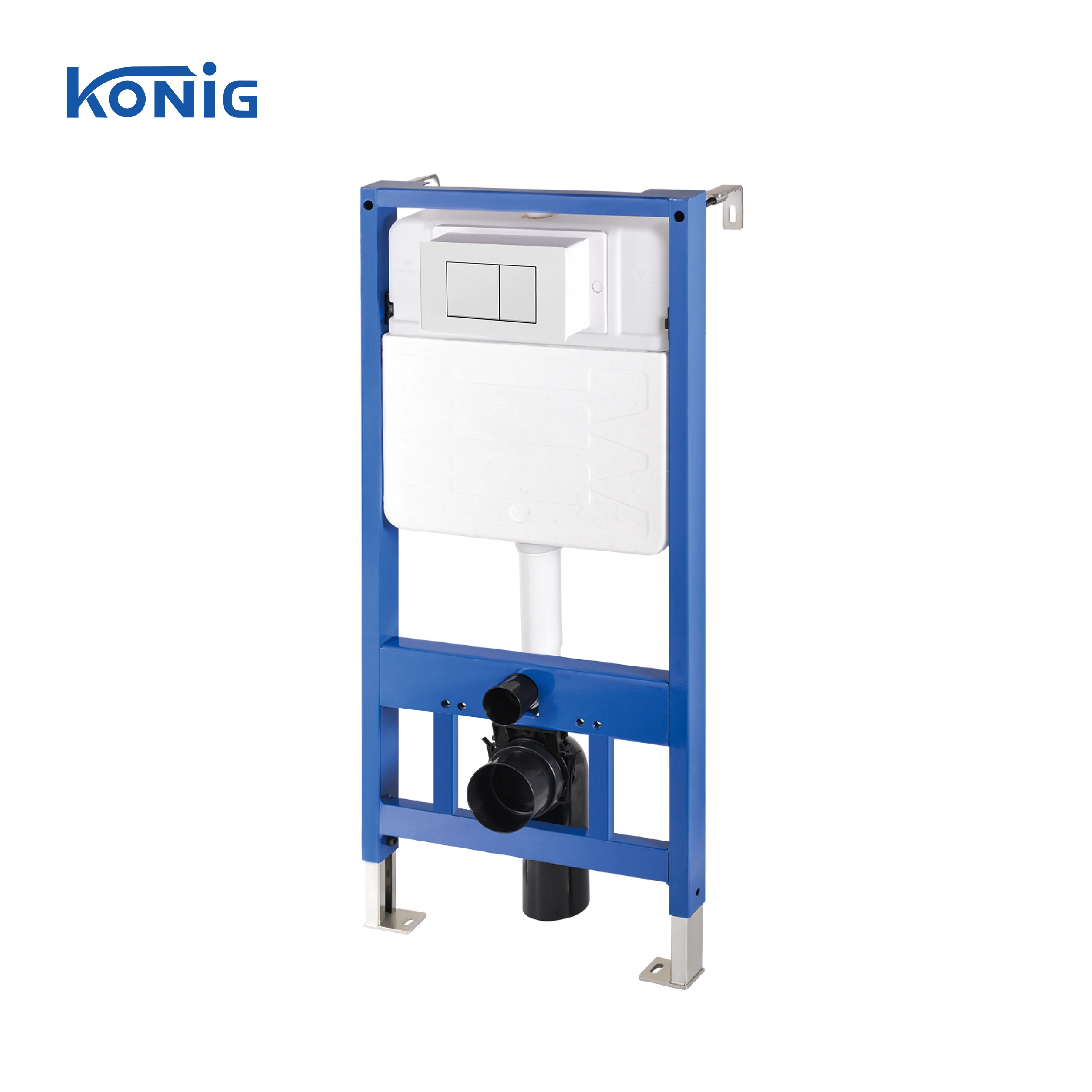 HOT! Modern 3-6L dual flush Wall mounted Toilet WC concealed cistern tank with metal frame