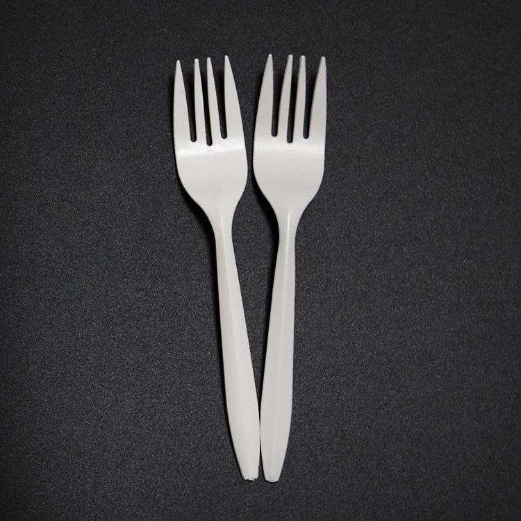 Bio Degradable White Disposable Plastic Fork