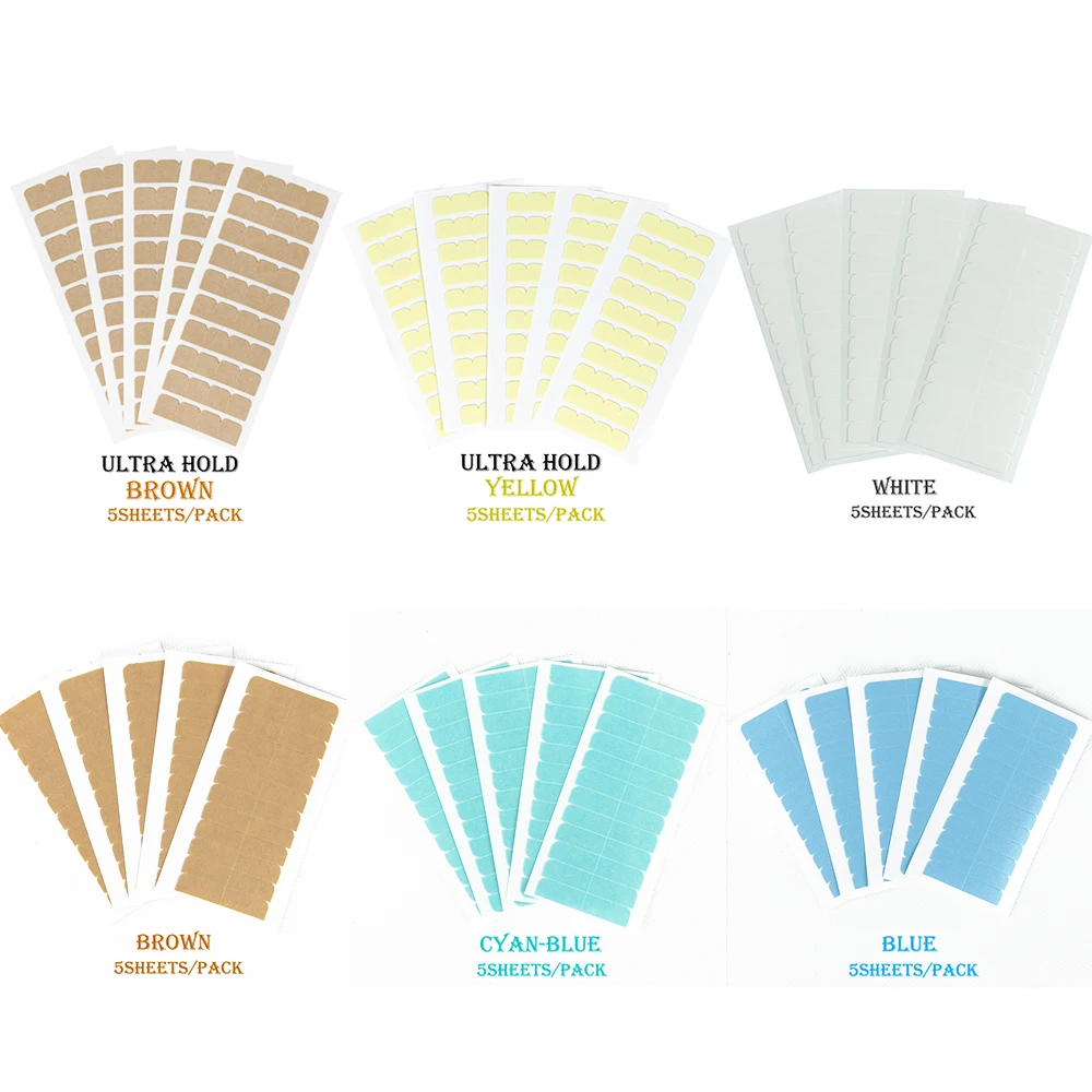 Leeons 60pcs/bag Lace Wig Adhesive Toupee Glue Super Double Side Tape for Hair Extension