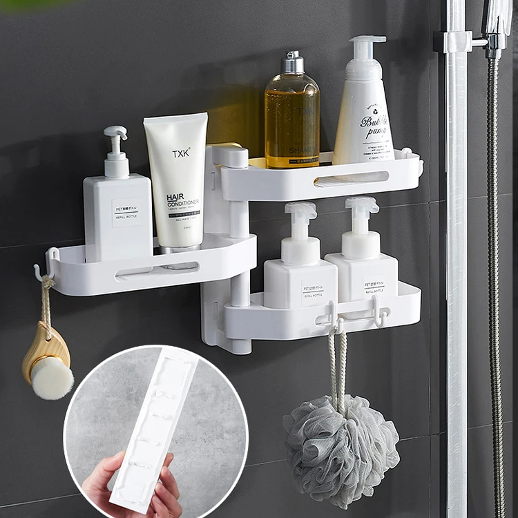 Professional Manufacture Shelves Storage Bathroom Shelf Wall mounted Plastic Bathroom Shelf