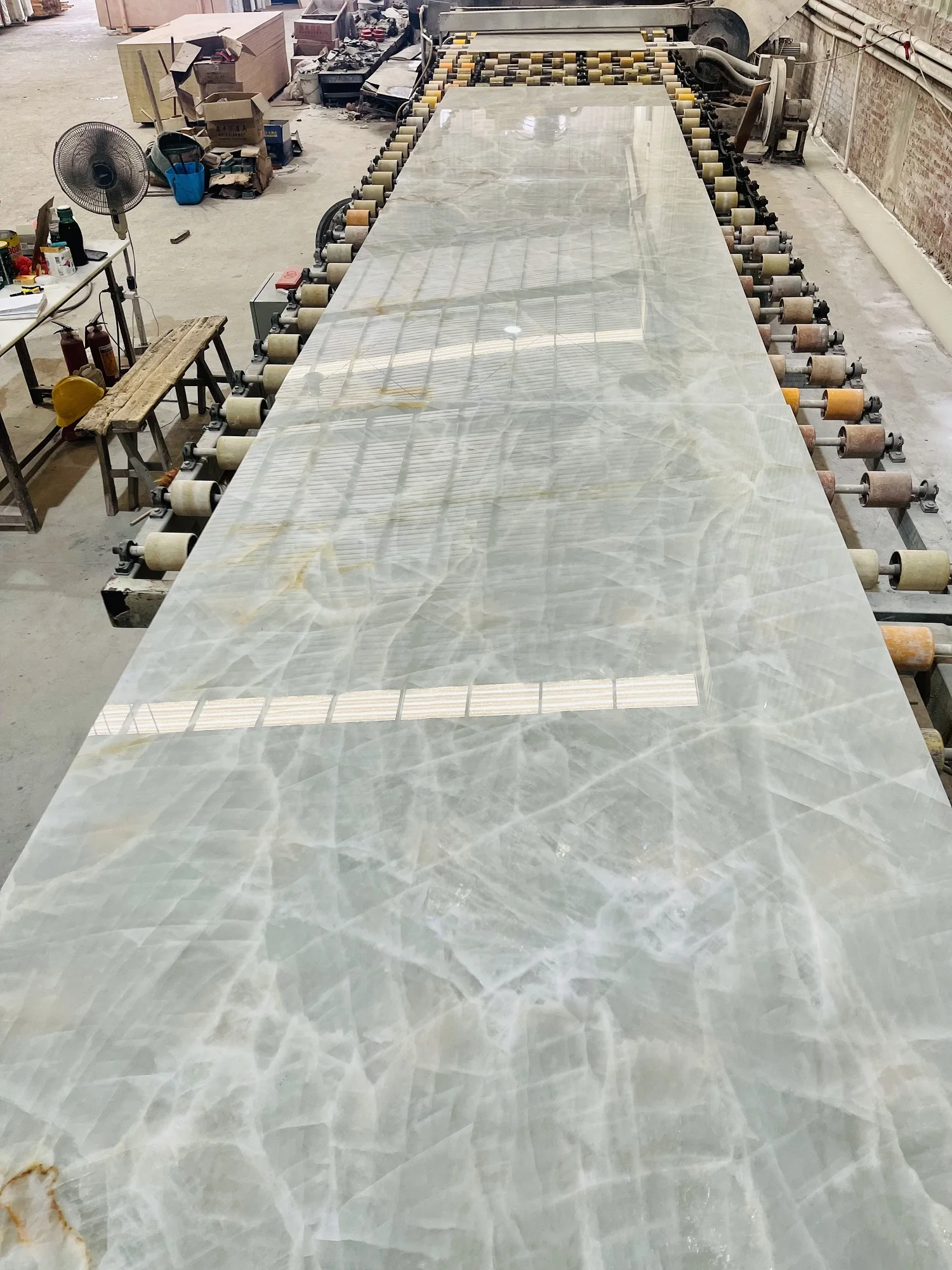 Luxury White Ice Jade Marble interior Tile Large Slab Marble Ice polished Stone