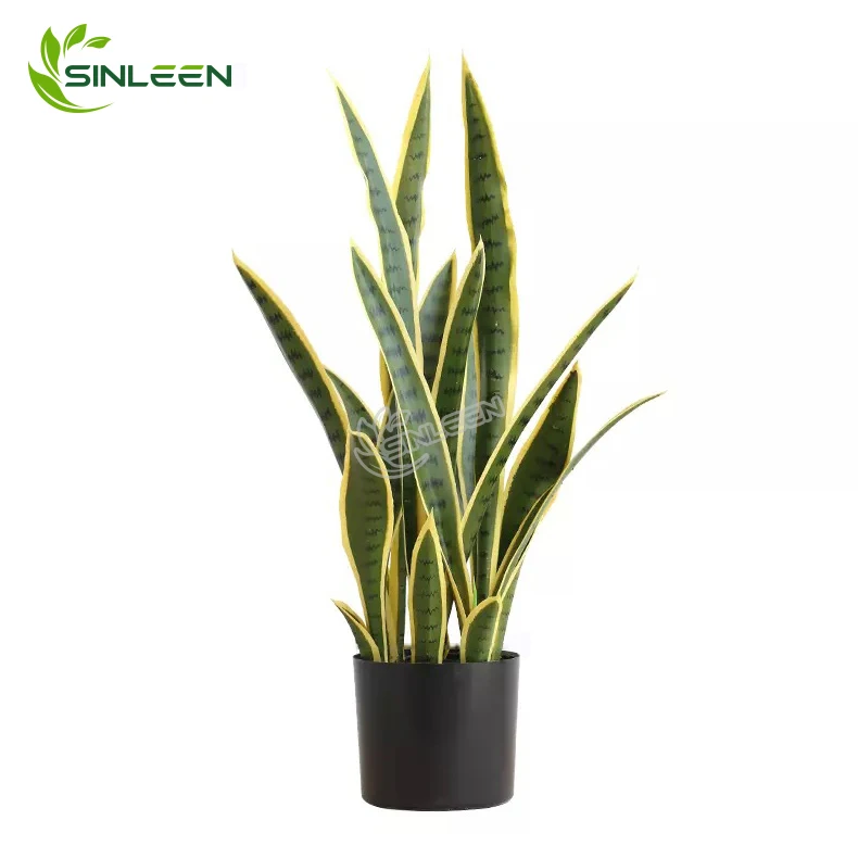 Hot Sale Artificial Plastic Succulent Snake Plant Sansevieria Trifasciata Tree