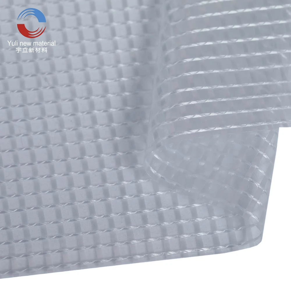 PVC Film + 100% Transparent 25-30 Days Super Clear Vinyl Coated Other Fabric Mesh UV Resistant PVC Tarpaulin Pvc Polyester Plain