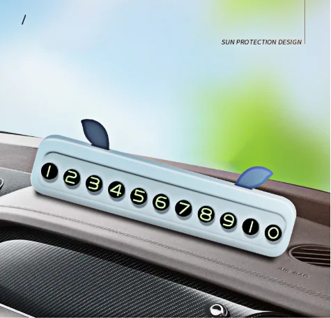 
2021 Amazon Hot Sales Privacy Protection Cell Phone Parking Plate Mobile Phone Number Car Temporary Parking Card 