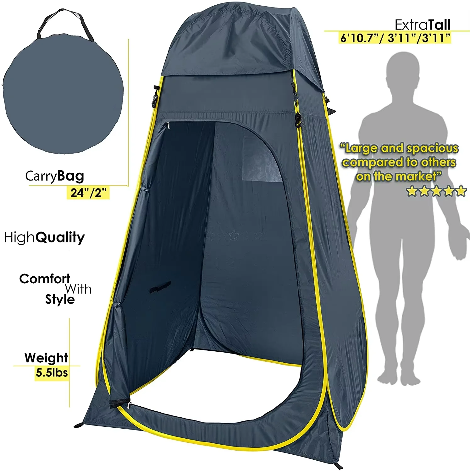 Outdoor changing tent Camping Privacy Shower Tent for Portable Toilet & for a Portable Shower
