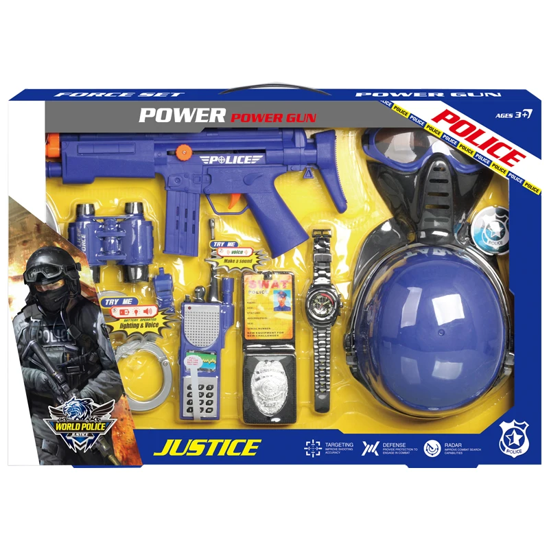 Лидер продаж, детские школьные развивающие игрушки, ролевые игры, комплект игрушек, ролевые полицейские игрушки с тканью