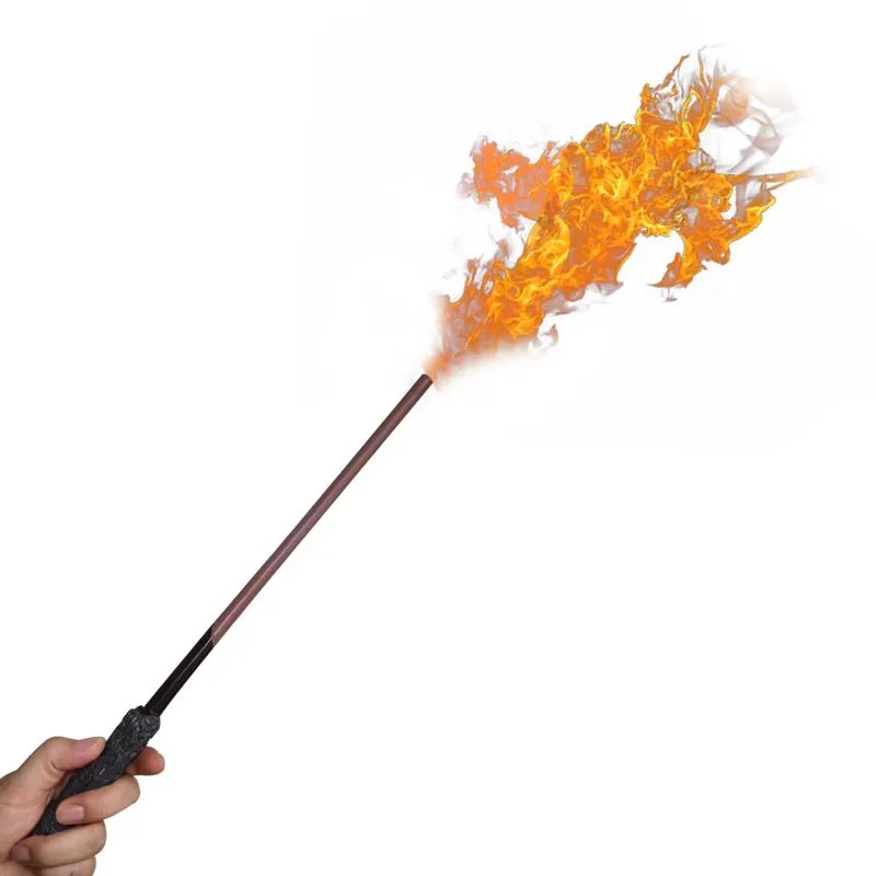 Cosplay Halloween Hurry Puttor Remote Control Wand Fire Shooter with Fireball Spray Effect