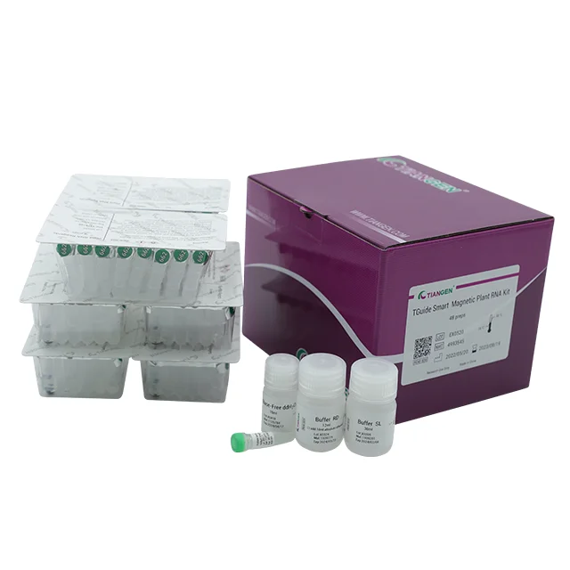 TGuide Smart Magnetic Plant RNA Kit fit with TGuide S16 Nucleic Acid Extractor purify high quality total RNA from Plant Tissues