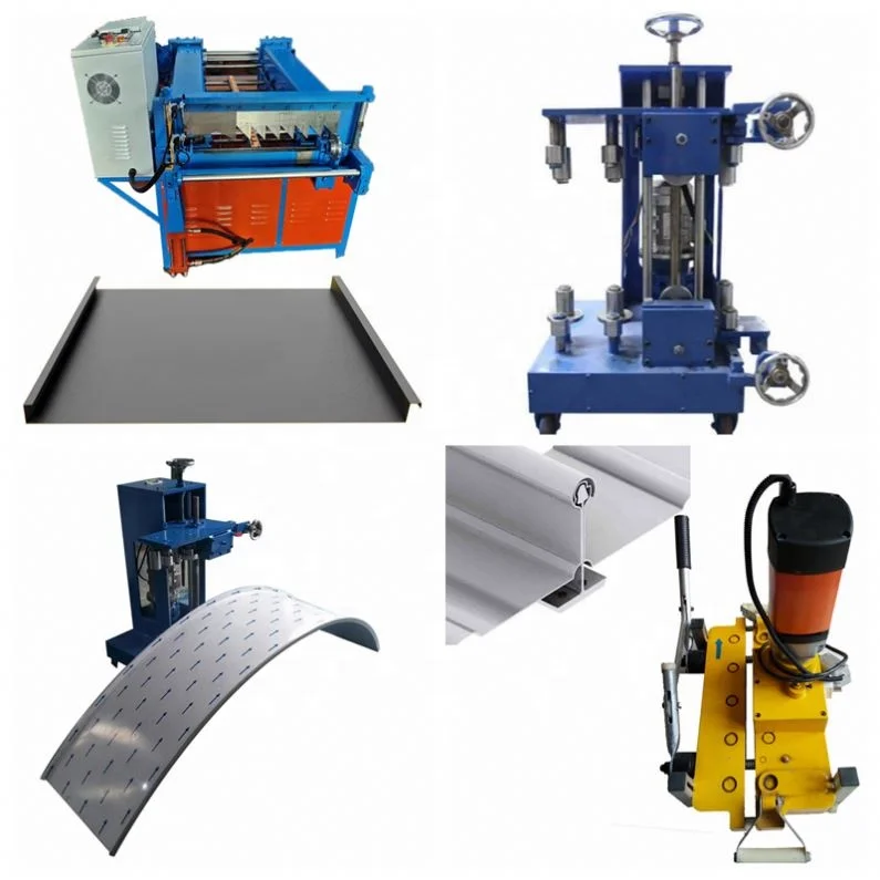 Roofing Roll Forming Lock Standing Seam Metal Roof Rolling Machine