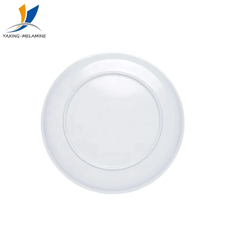 Wholesale Modern Simple Style Melamine Round Plates Dinner Cheap Plate