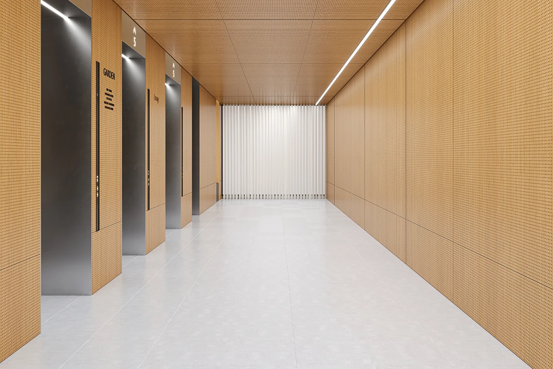 Bamboo Acoustic Panel Diffusion Wall Soundproofing Slat  Bamboo Wooden Acoustic Panels Sound Proof Wall Panels 3d model design