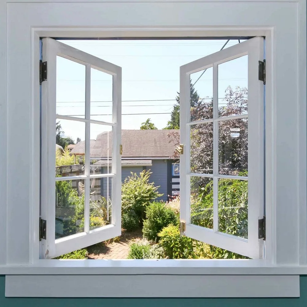 Maplemiles 70 Series Double Glazed UPVC Windows Windproof Pvc Casement Window for Home