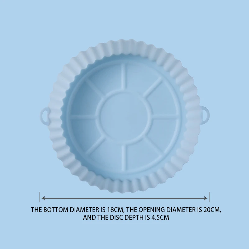 Kitchen supplies wholesale air fryer silicone lined baking pan reusable air fryer liner