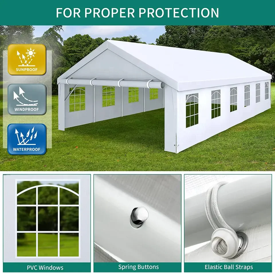 Outdoor Aluminum Structure Used White Trade Show Tent For Commercial Event Luxury White Marquee Wedding Tent