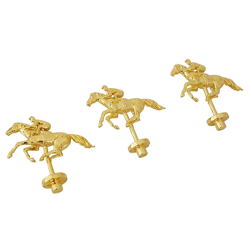 Unusual Gold Luxury Metal Horse Ornament Home Decor For Furniture And Box